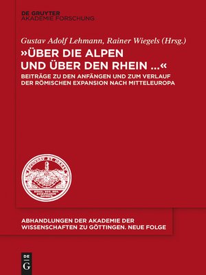 cover image of "Über die Alpen und über den Rhein..."